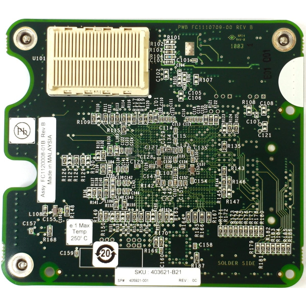 405921-001 HP EMULEX LPE1105 4GB FC MEZZANNINE CARD 403621-B21